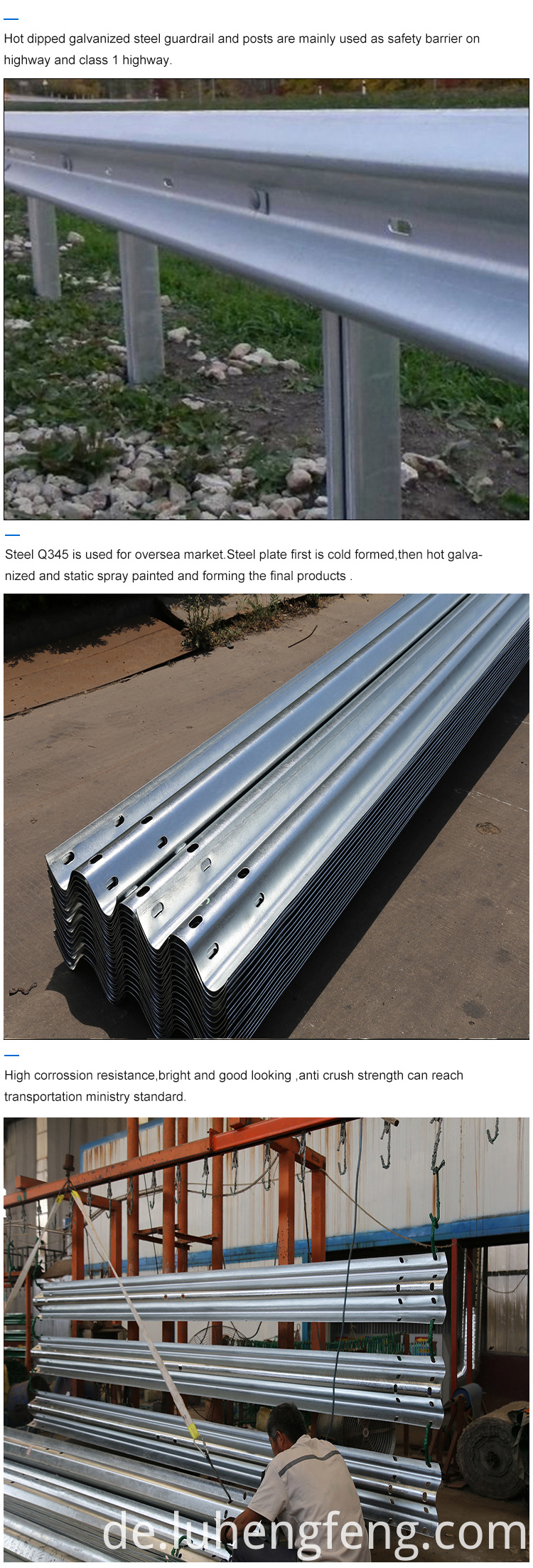 Autobahnleitplanken Highway Guardrails
